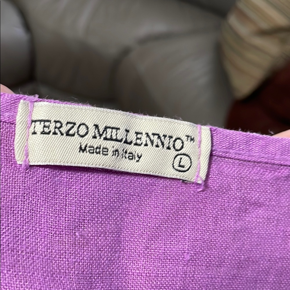TERZO MILLENNIO Purple Women's Top - Picture 6 of 7